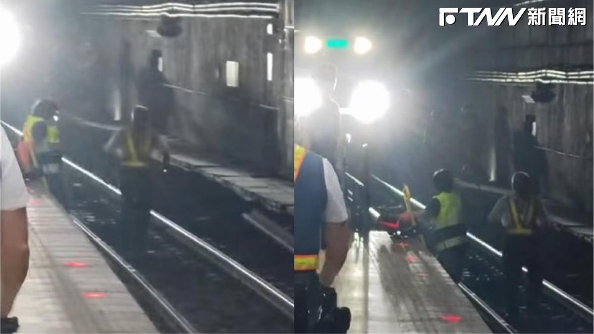 騎機車衝進板橋車站！男連人帶車摔落B1企圖臥軌　遭警上銬逮捕